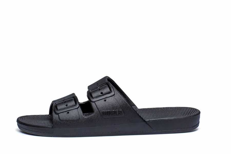 Mama Freedom Moses | Freedom Moses Slippers Black