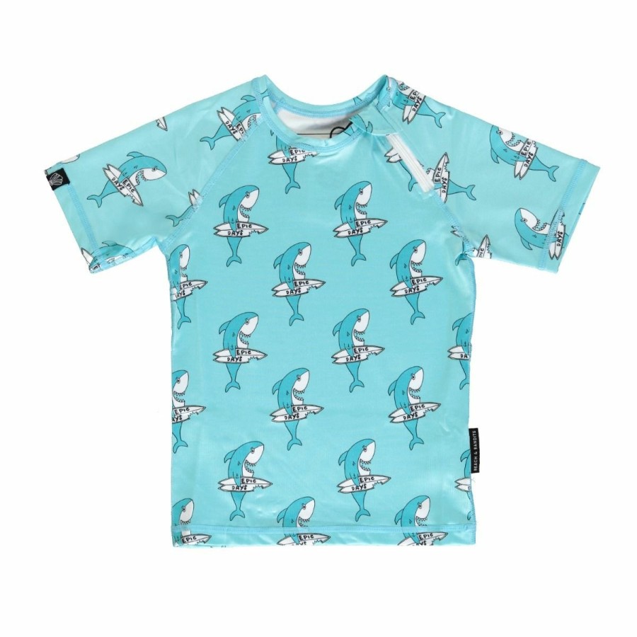 Clothing Beach & Bandits | Uv T-Shirt Shark Dude