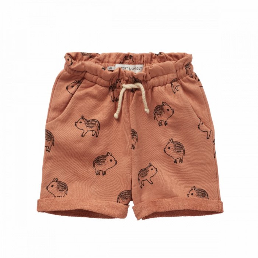 Clothing Sproet & Sprout | Sproet & Sprout Paperbag Korte Broek Piggy Print