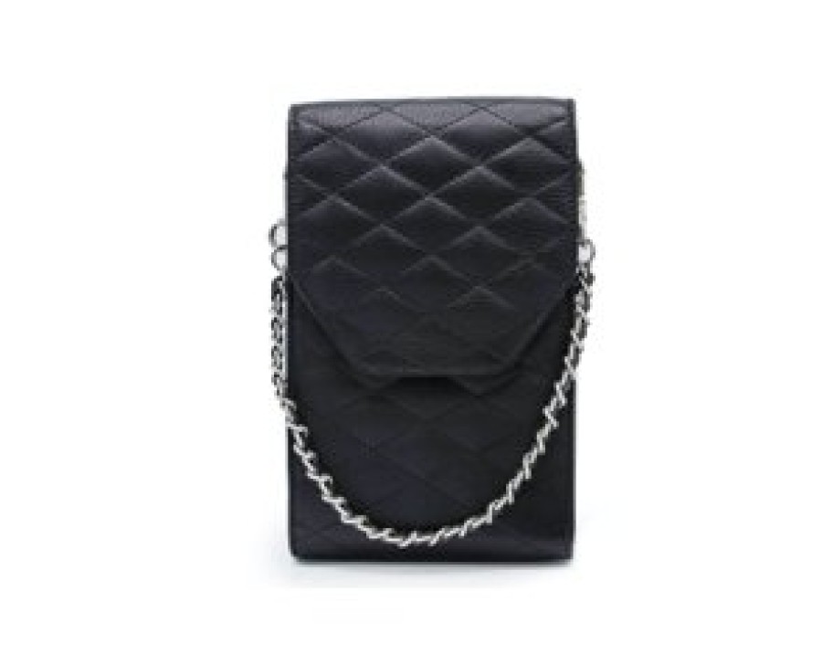 Mama MŌSZ | Mosz Telefoontas Quilted Black Silver