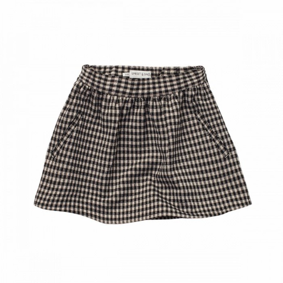 Clothing Sproet & Sprout | Sproet & Sprout - Skirt Block Check