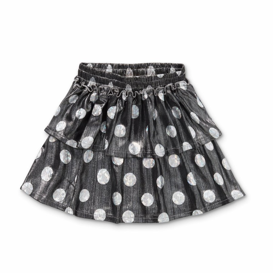 Kerst Tip Sproet & Sprout | Sproet & Sprout Ruffle Rokje Metallic Dots