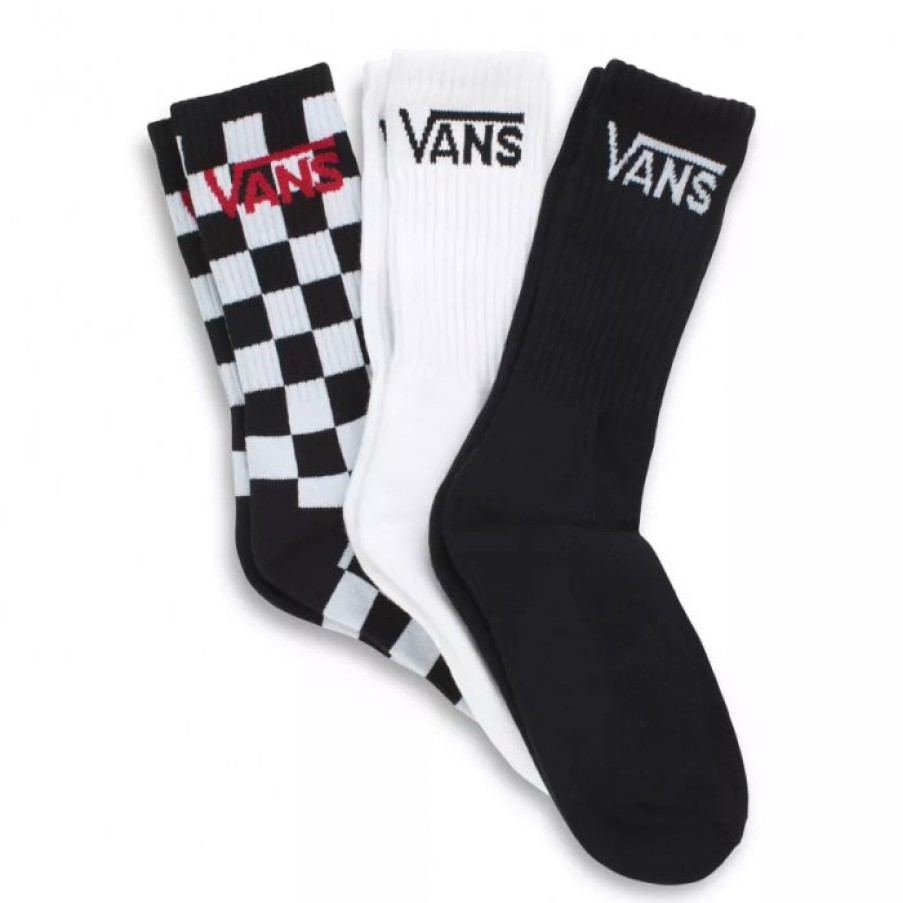 Kinderschoenen Vans Vans | Vans Classic Crew Checkerboard Sokken 3 Pack