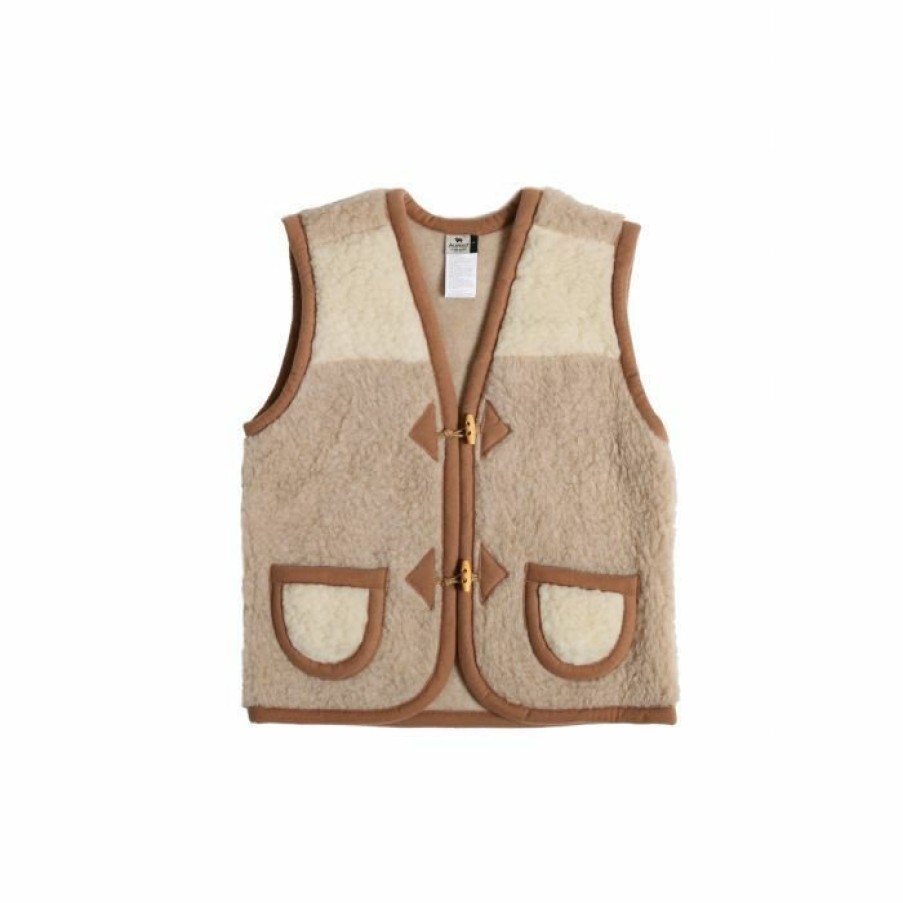 Clothing Alwero | Alwero Bodywarmer Alpen Junior Duo Beige