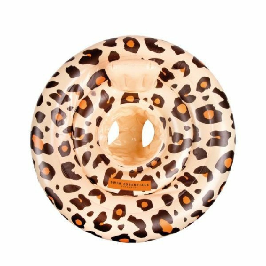 Clothing Swim Essentials | Swim Essentials Babyfloat Beige Leopard