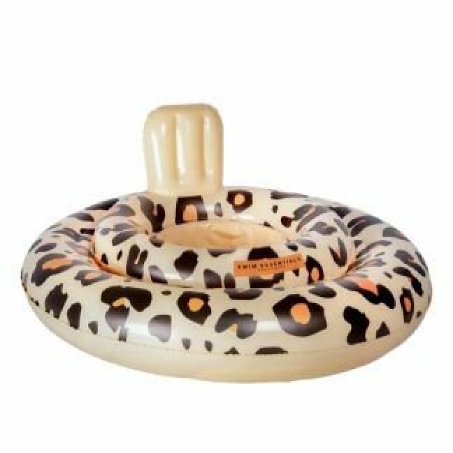 Clothing Swim Essentials | Swim Essentials Babyfloat Beige Leopard