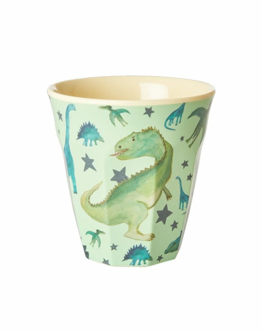 Kerst Tip Rice | Kleine Melamine Beker Dino Print