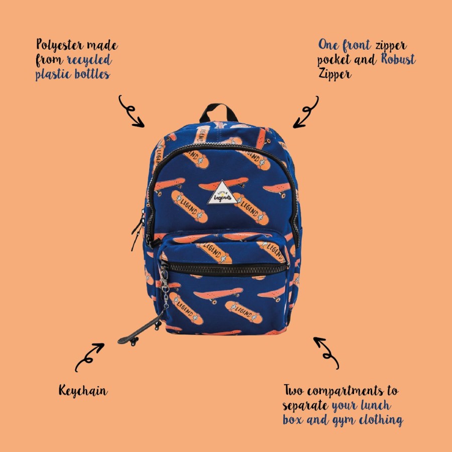 Bags Little Legends | Little Legends Backpack Skateboard