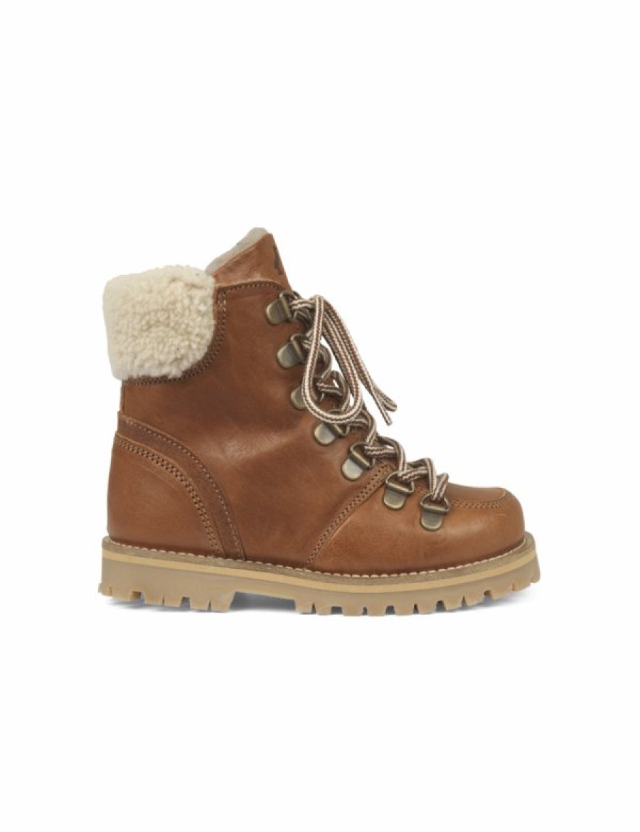 Kinderschoenen Petit Nord Petit Nord | Petit Nord Shearling Winter Boot Cognac