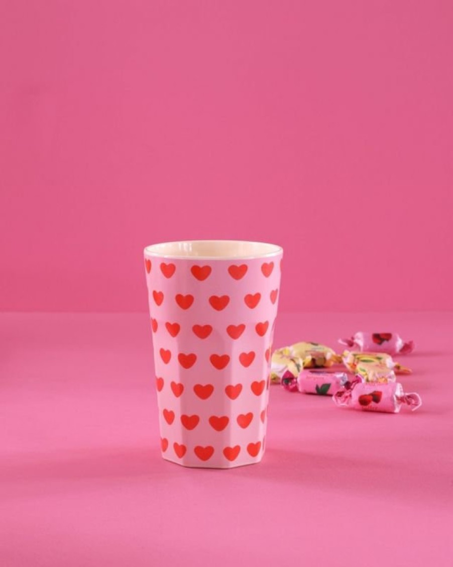 Clothing Rice | Grote Melamine Beker Sweet Hearts Print