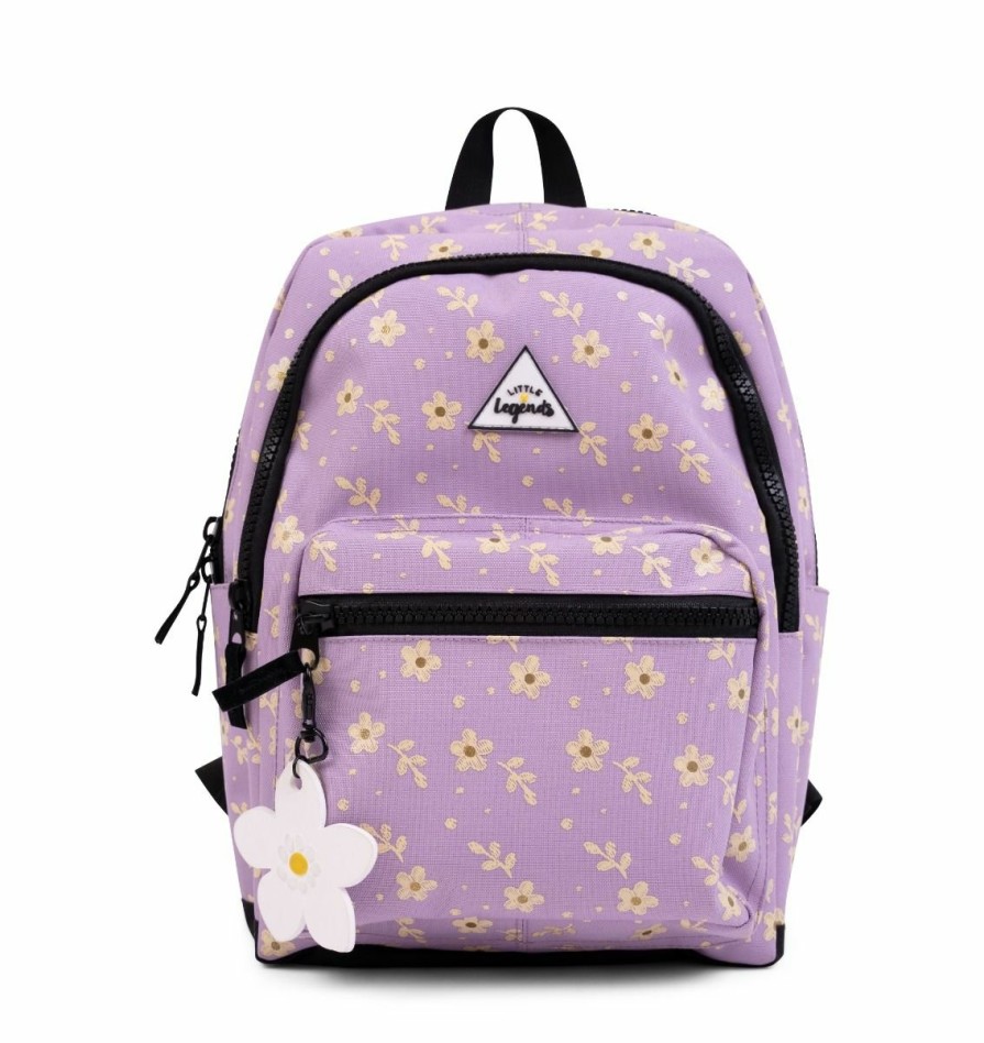 Bags Little Legends | Little Legends Backpack L Lila Flower