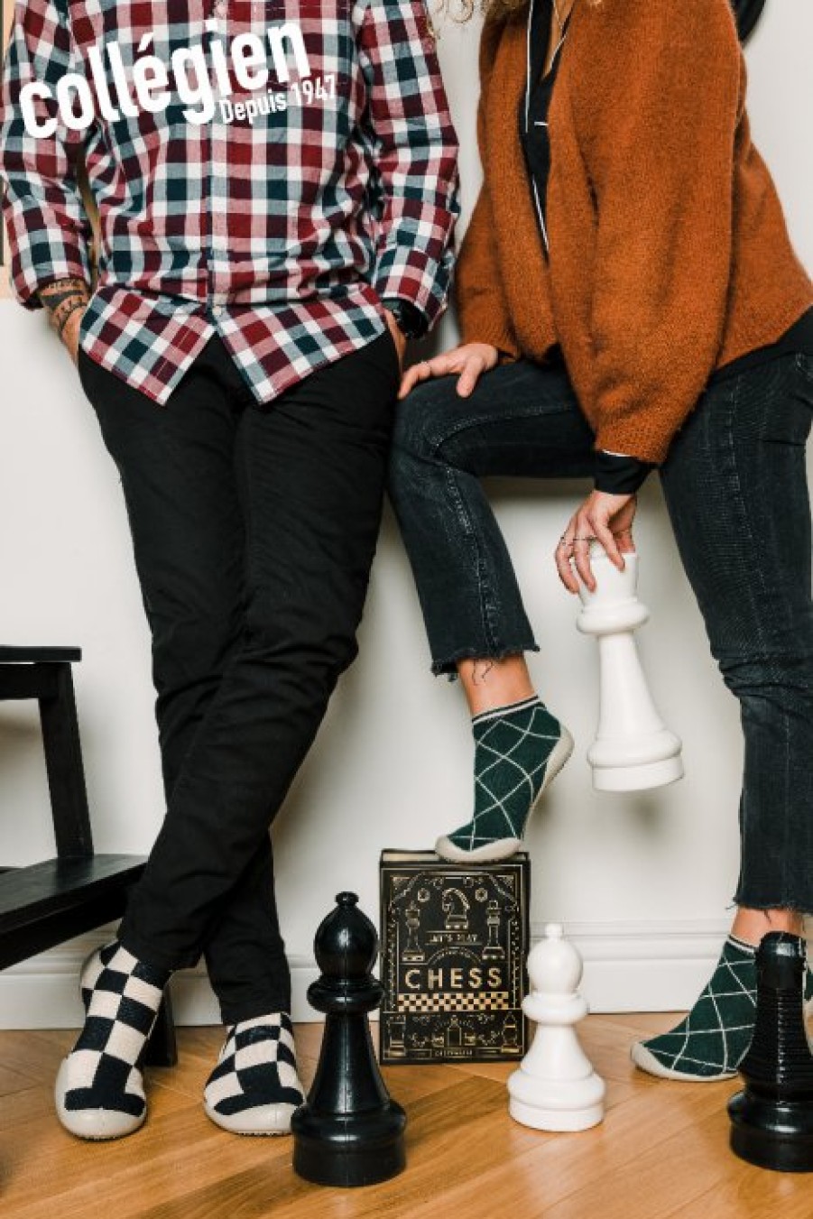 Kinderschoenen Collégien Collegien | Collegien Sloffen Checkerboard