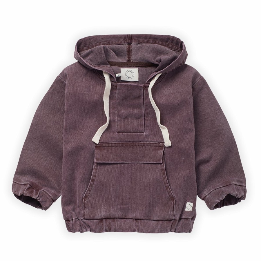 Clothing Sproet & Sprout | Sproet & Sprout Denim Anorak Burgundy