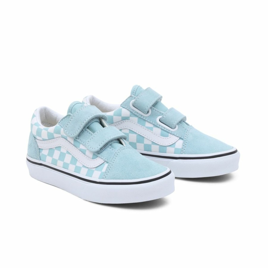 Kinderschoenen Vans Vans | Vans Old Skool Checkerboard Canal Blue