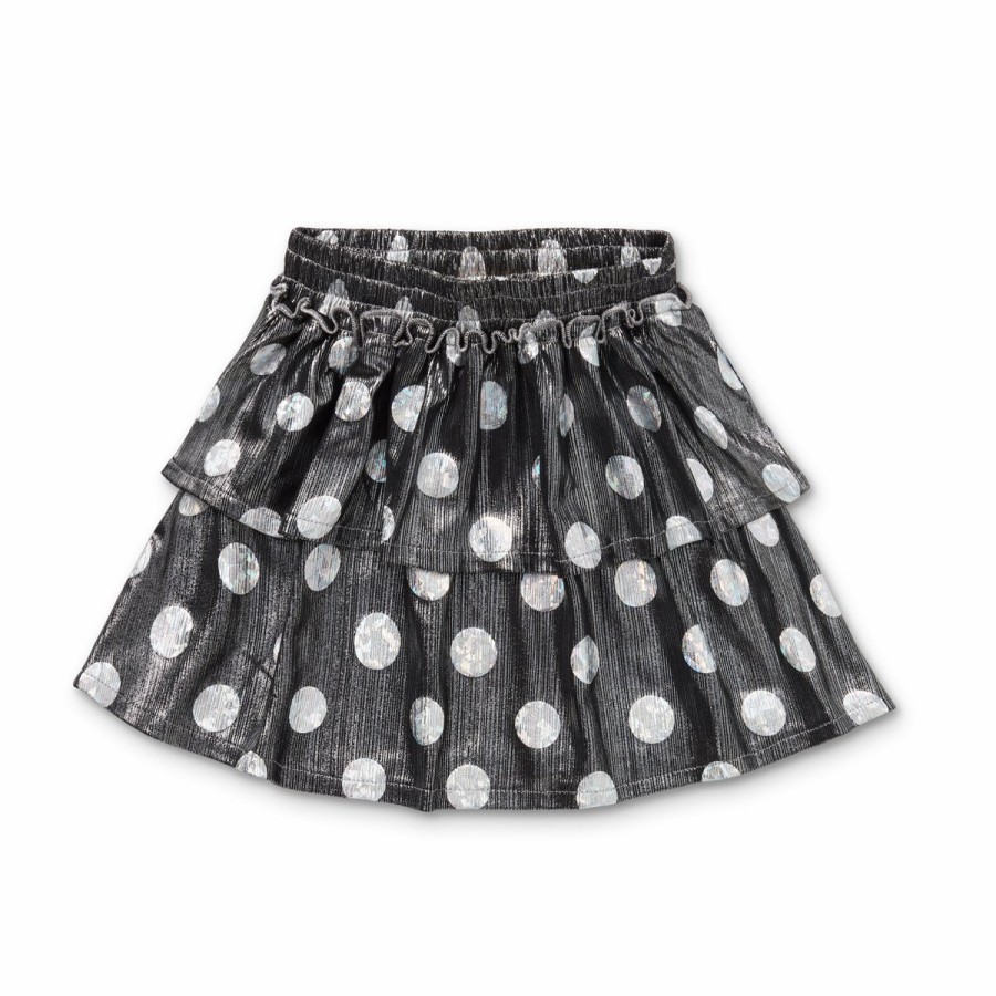 Clothing Sproet & Sprout | Sproet & Sprout Ruffle Rokje Metallic Dots