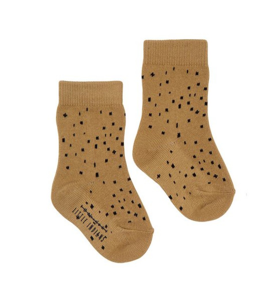 Clothing Little Indians | Little Indians Baby Sokken Dots - Sponge