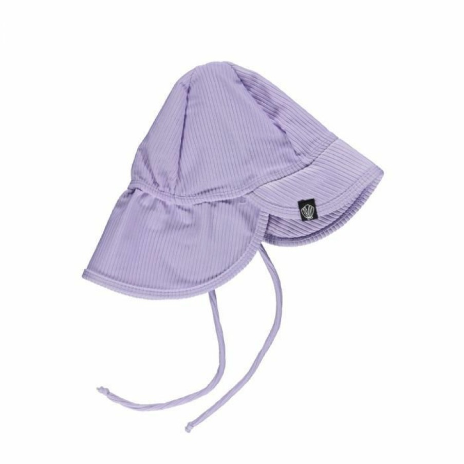 Clothing Beach & Bandits | Uv Lavender Ribbed Hat