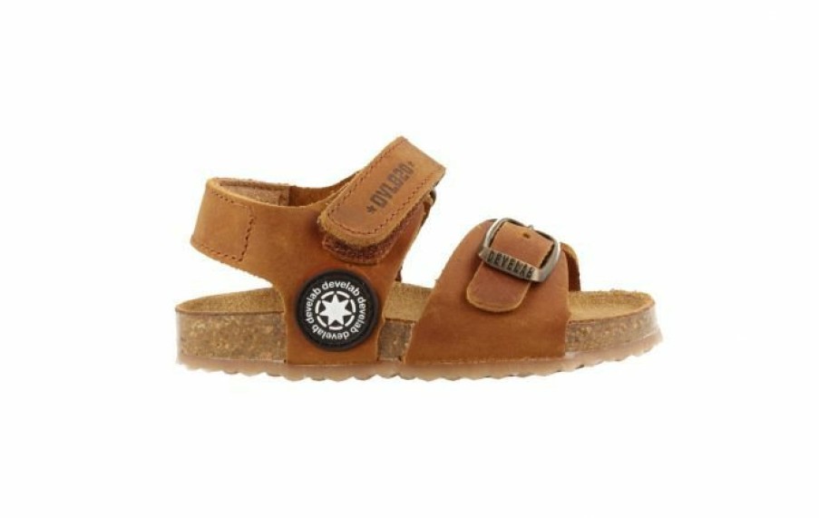 Kinderschoenen Develab Develab | Develab Sandalen Cognac