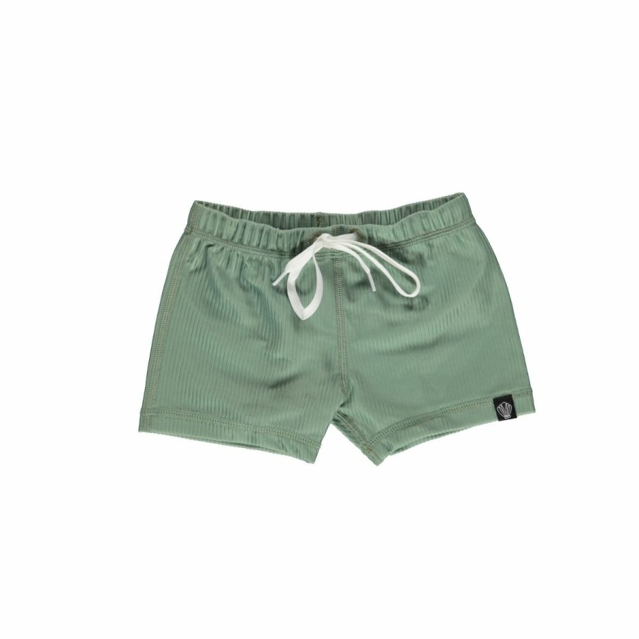 Clothing Beach & Bandits | Uv Basil Ribbed Zwembroekje