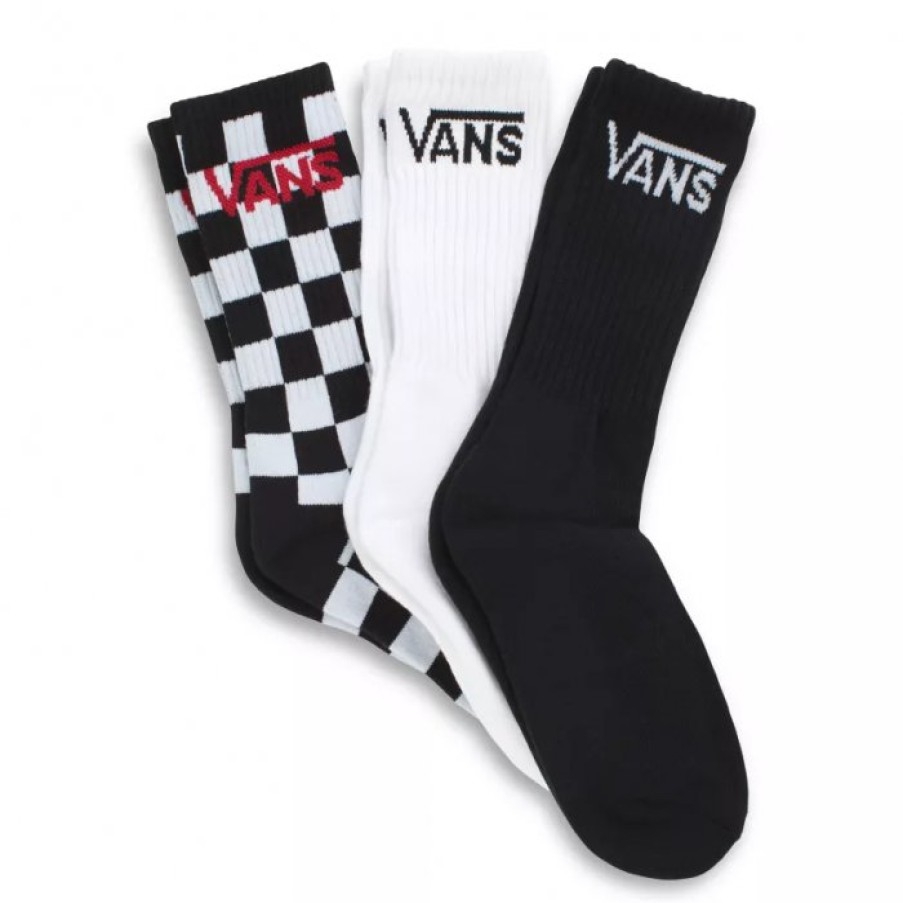 Clothing Vans | Vans Classic Crew Checkerboard Sokken 3 Pack