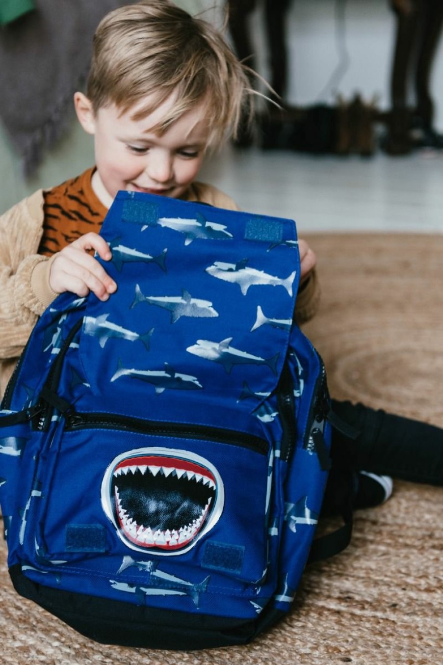 Bags Little Legends | Little Legends Backpack Shark Mouth