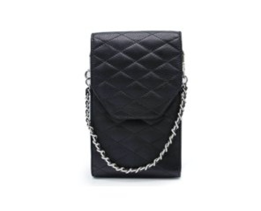 Bags MŌSZ | Mosz Telefoontas Quilted Black Silver