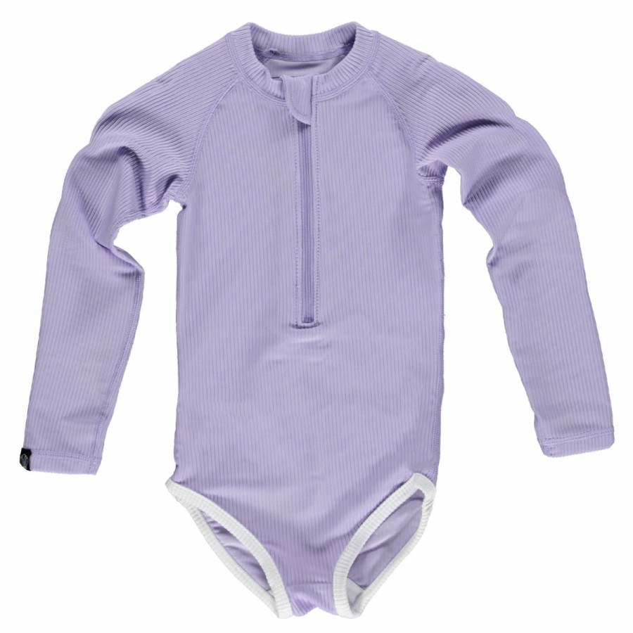 Clothing Beach & Bandits | Uv Badpak Lavender Ribbed