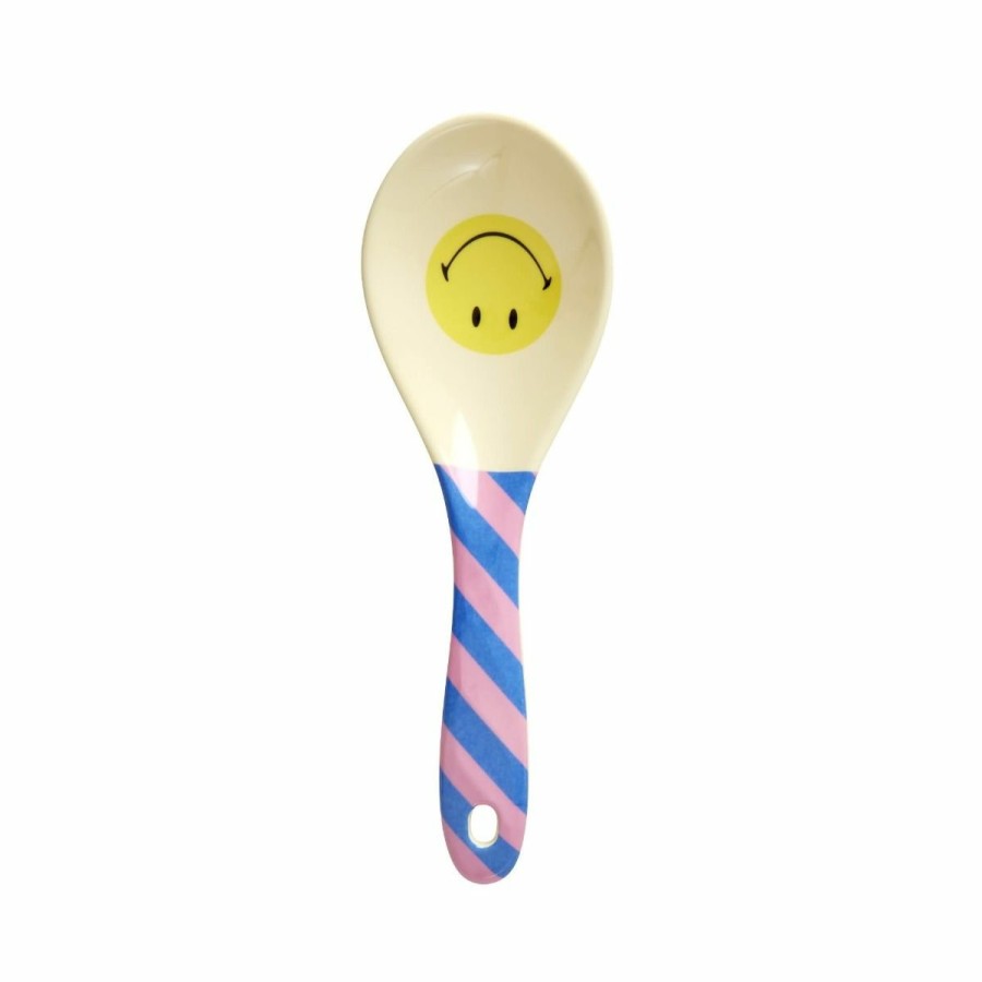 Kerst Tip Rice | Melamine Salade Lepel Smiley Print