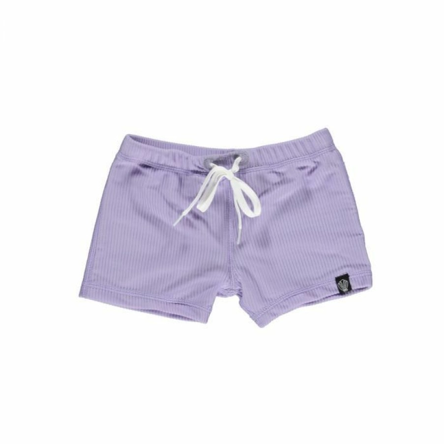 Clothing Beach & Bandits | Uv Zwembroekje Lavender Ribbed