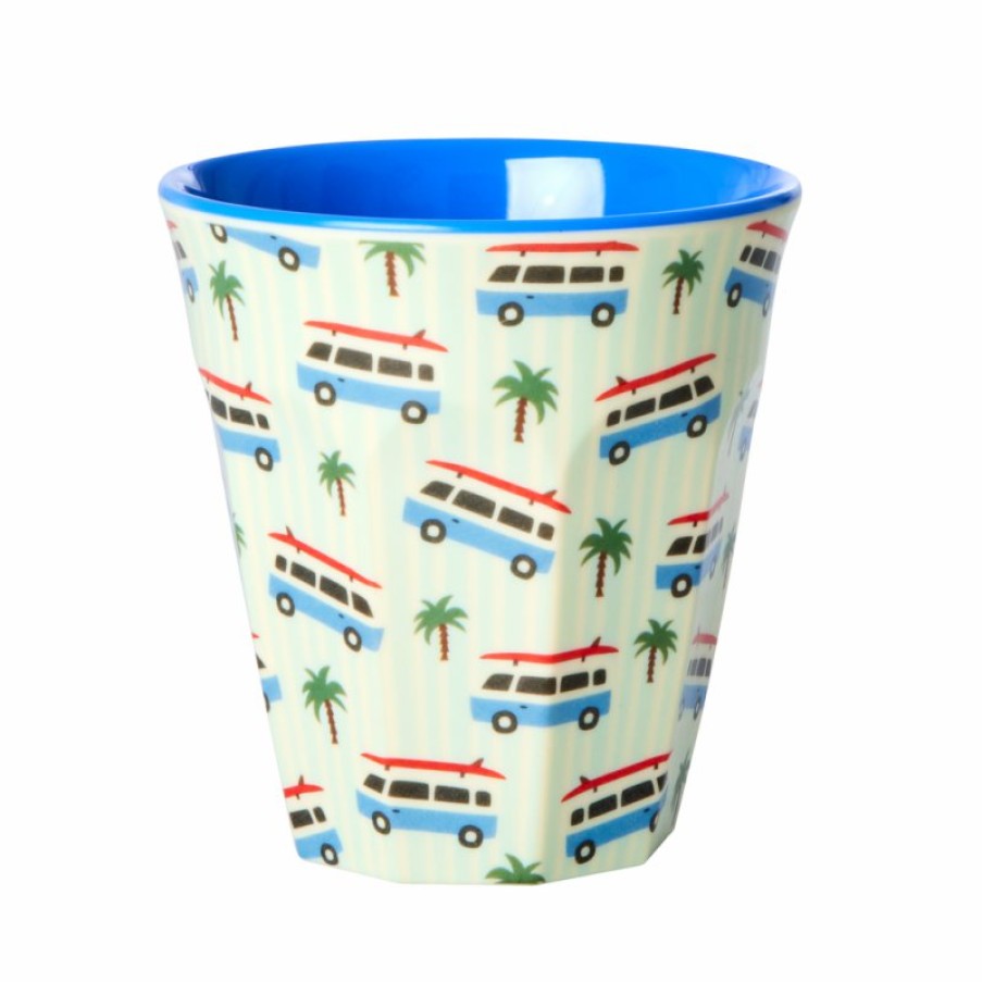 Clothing Rice | Middelgrote Melamine Beker Cars Print