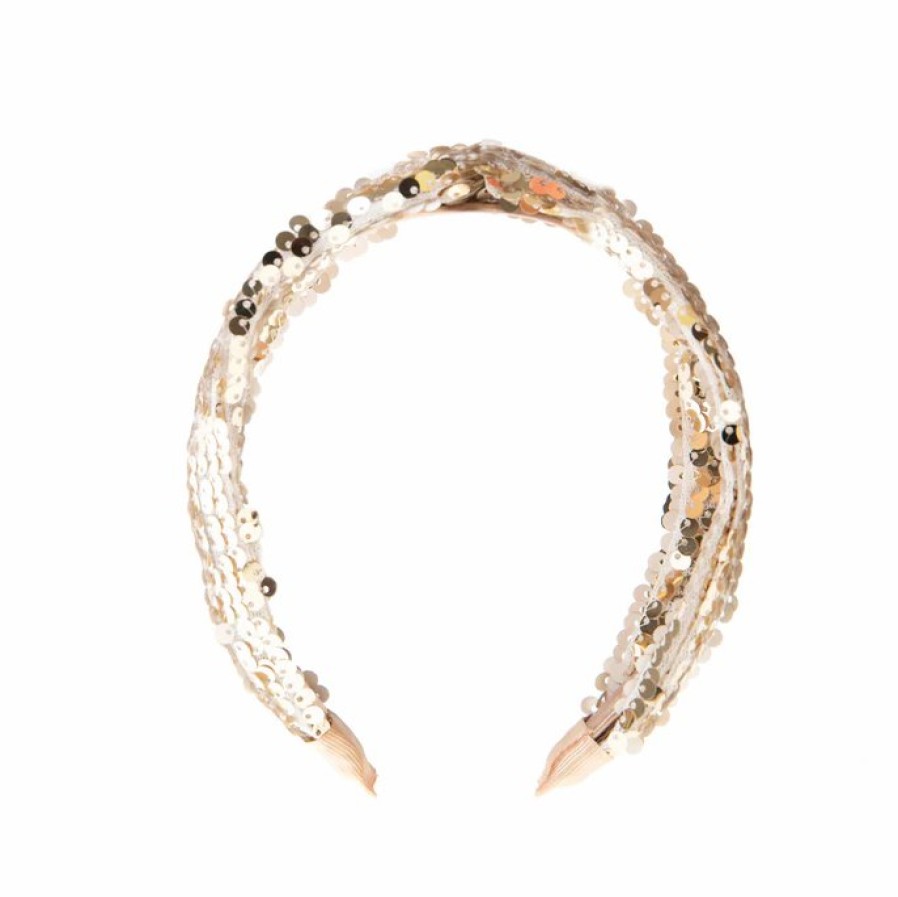 Clothing Rockahula | Sequin Crush Gold Haarband