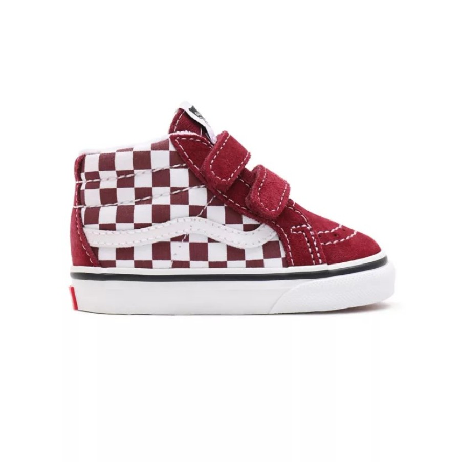 Kinderschoenen Vans Vans | Vans Sk8-Mid Reissue Checkerboard Pomegranate