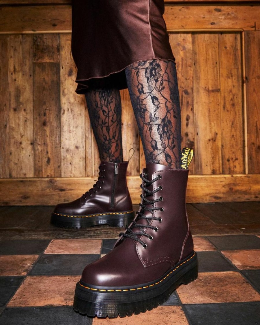 Mama Dr. Martens | Dr Martens Jadon Smooth Burgundy