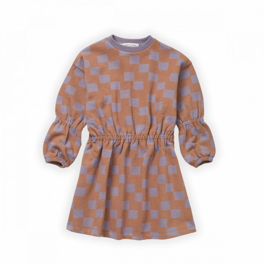 Clothing Sproet & Sprout | Sproet & Sprout Ballon Jurk Block Print