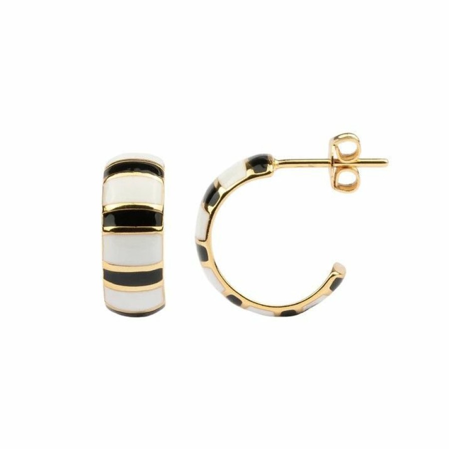 Mama A New Day Amsterdam | Enamel Hoops Oorbellen