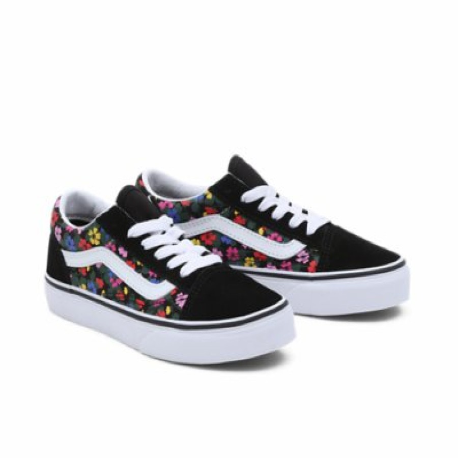 Kinderschoenen Vans Vans | Vans Old Skool Floral Black/White