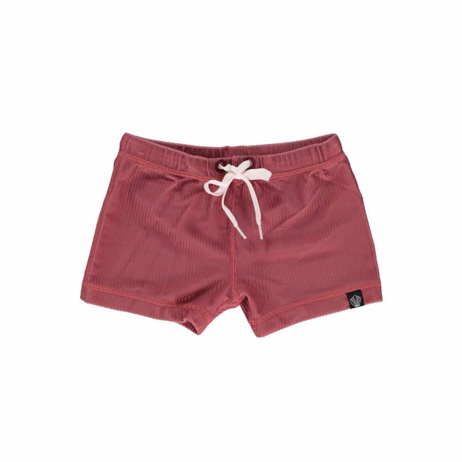 Clothing Beach & Bandits | Uv Zwembroekje Garnet Ribbed