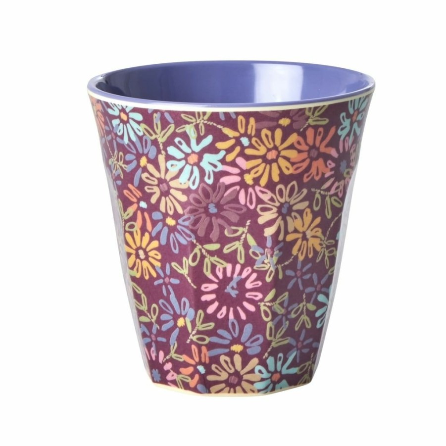 Kerst Tip Rice | Middelgrote Melamine Beker Wild Flower Print